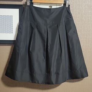 St. John Pleated Fit and Flare Skirt
